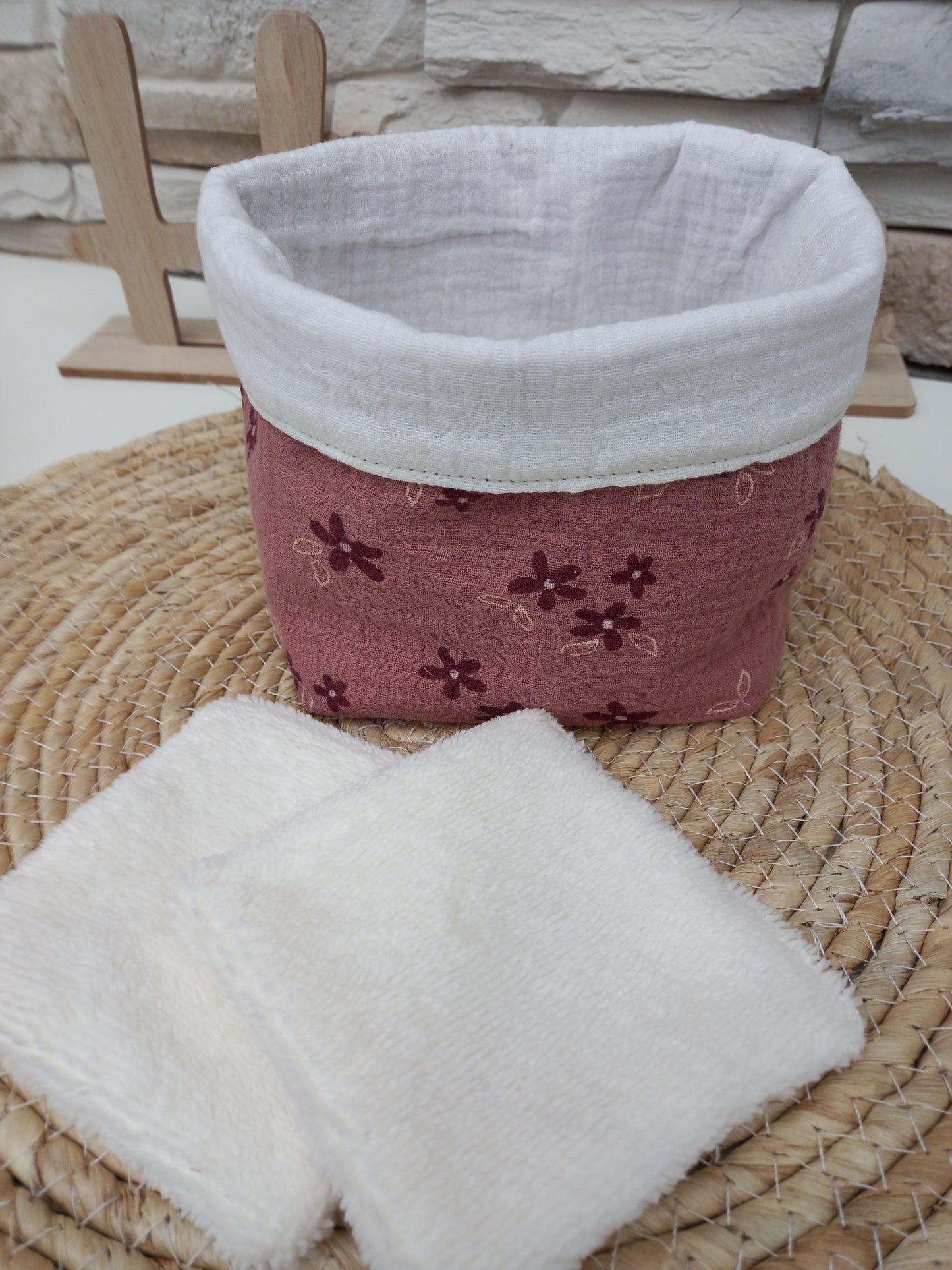 Panière double gaze Flora