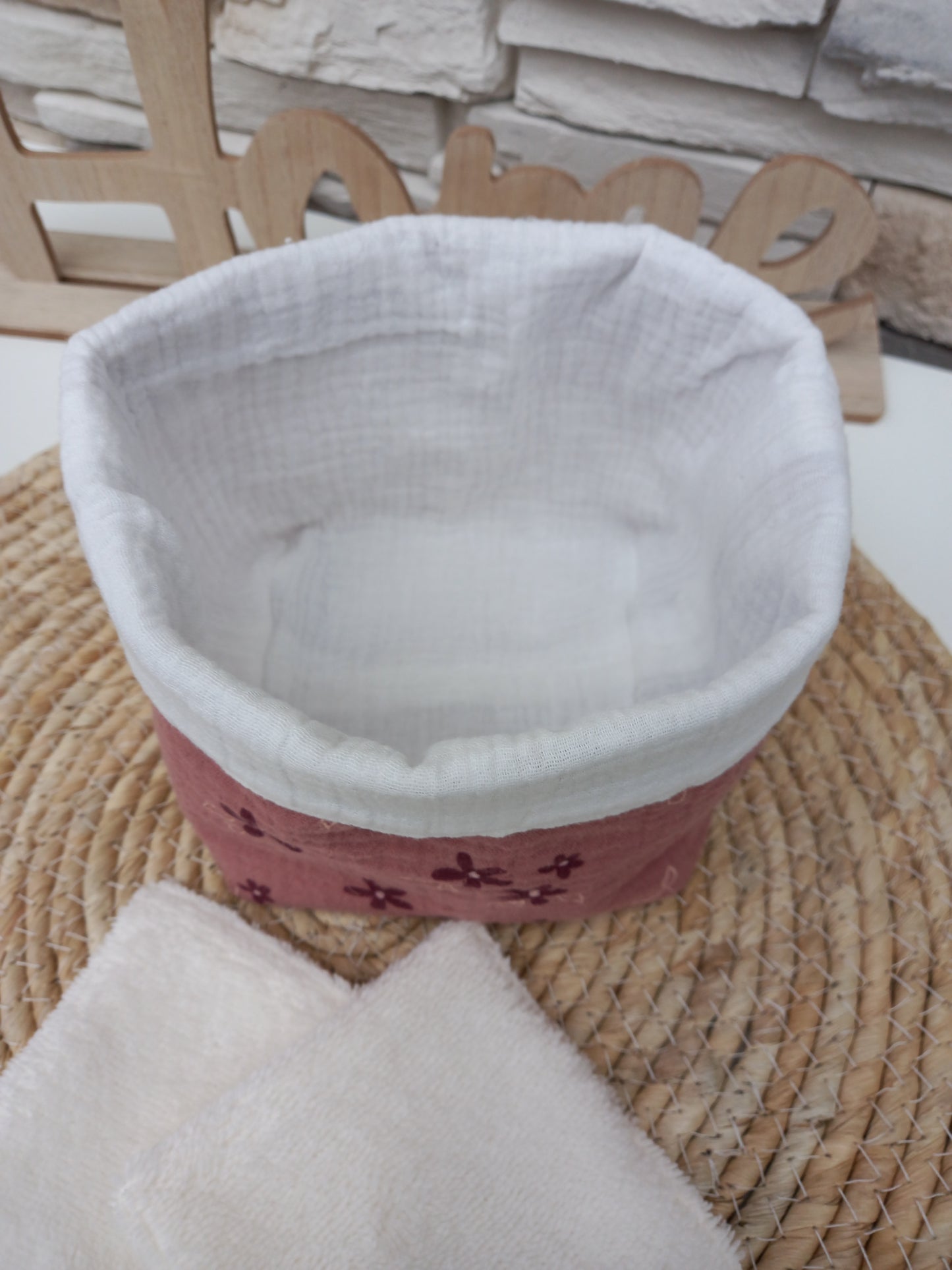 Panière double gaze Flora