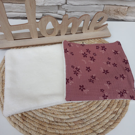 Serviettes visage Flora