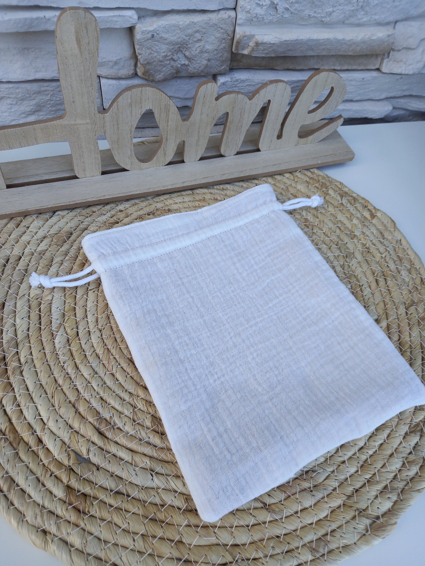 Pochon doublé double gaze