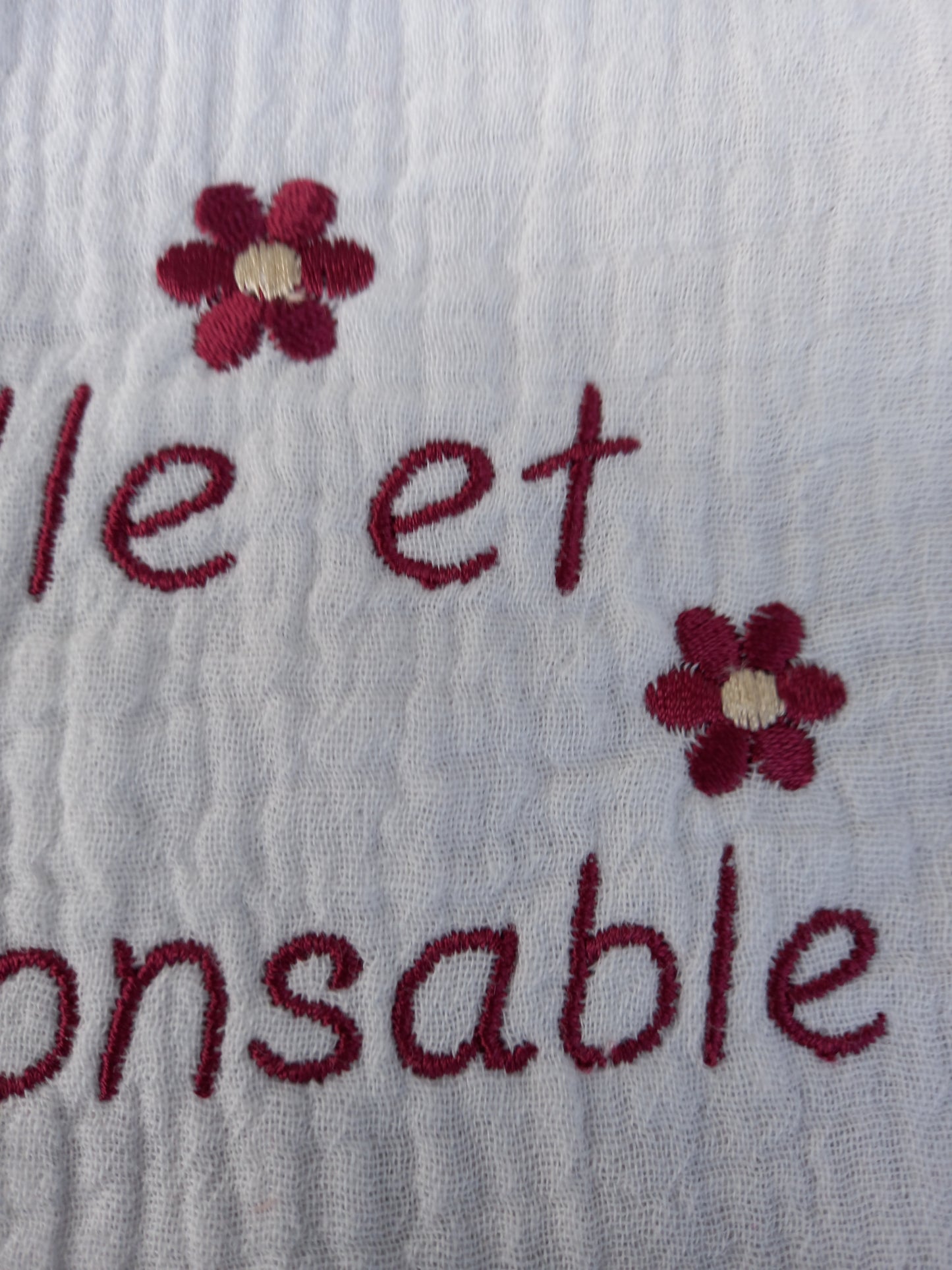 Pochon doublé double gaze