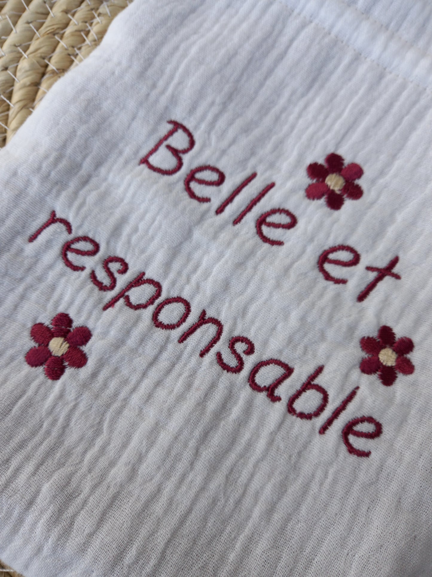 Pochon doublé double gaze