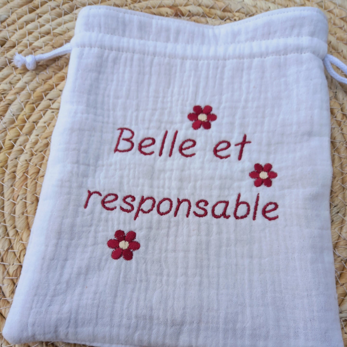 Pochon doublé double gaze