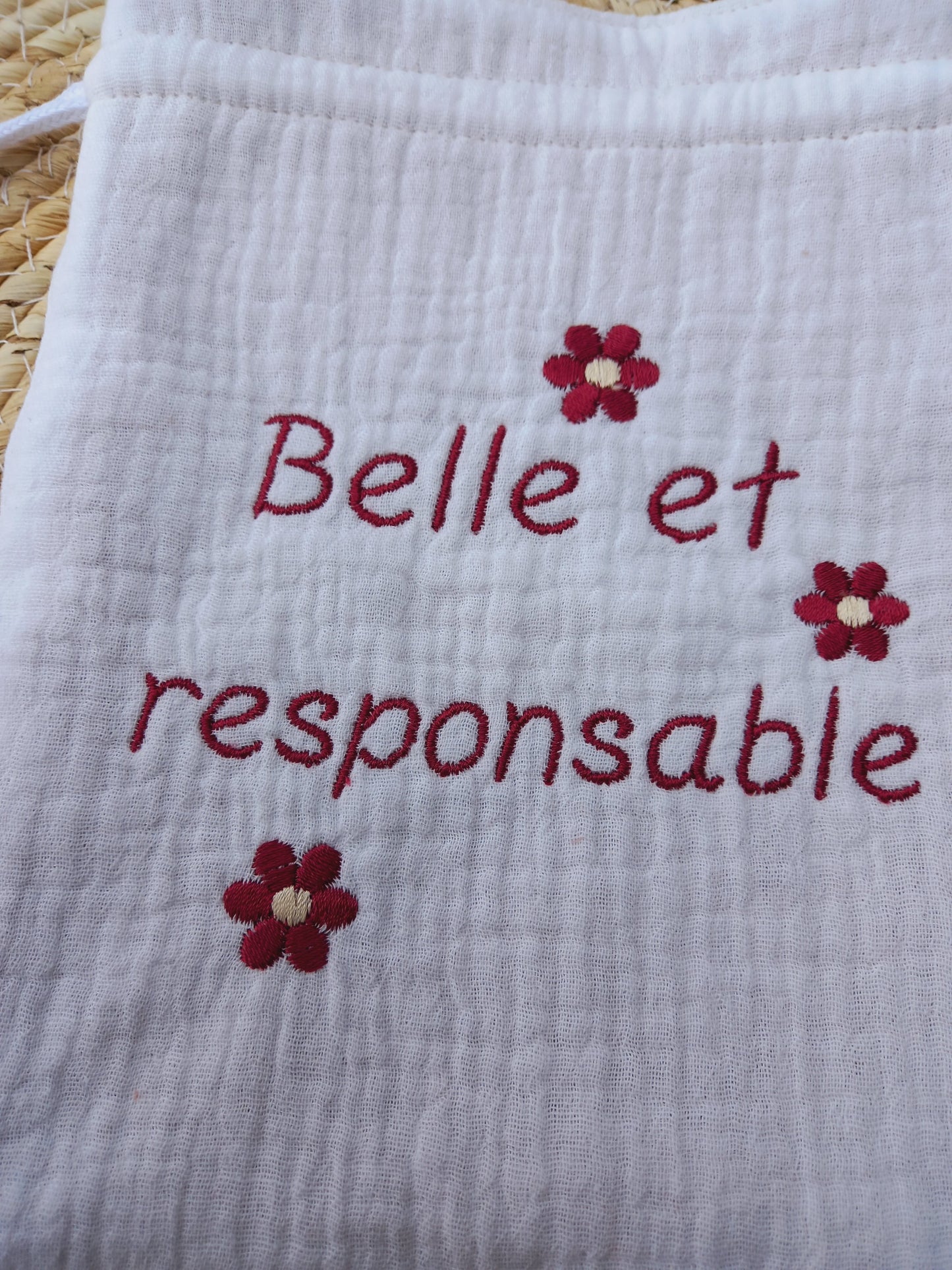 Pochon doublé double gaze