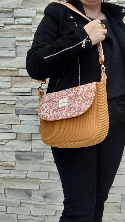 Sac besace Cannelle