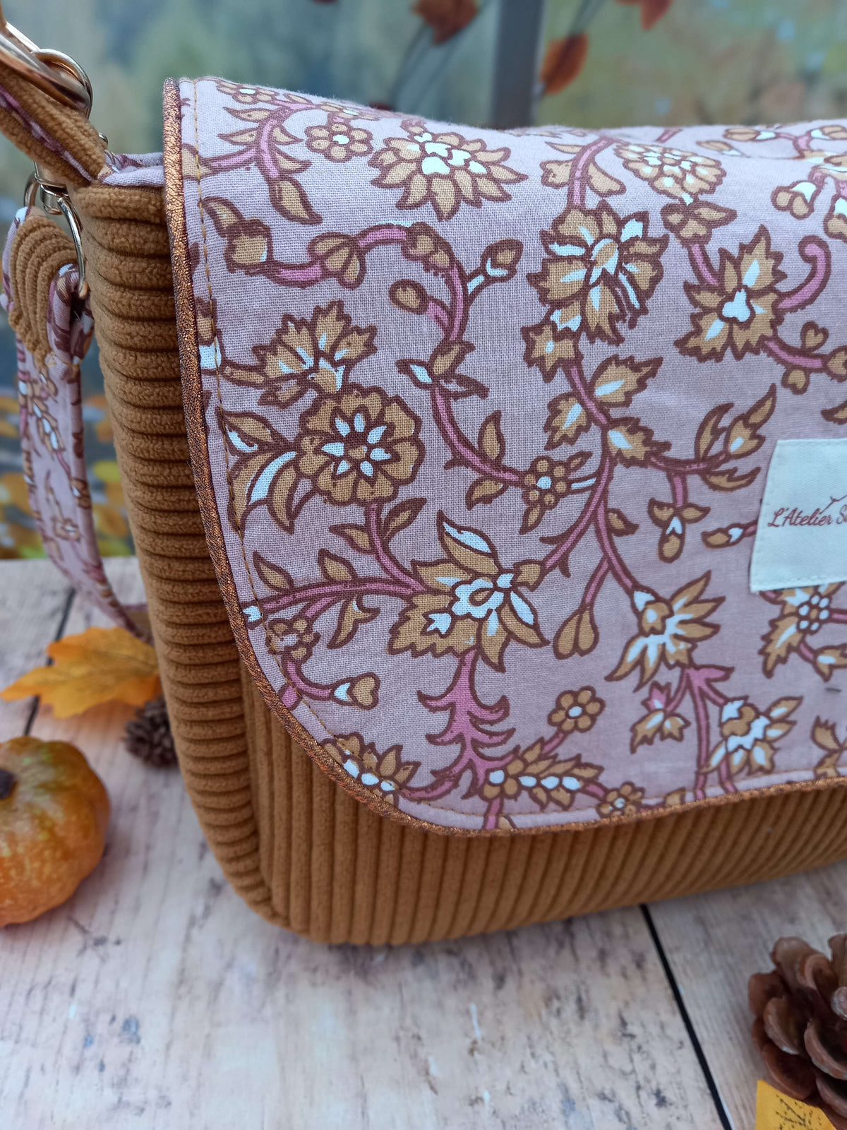 Sac besace Cannelle