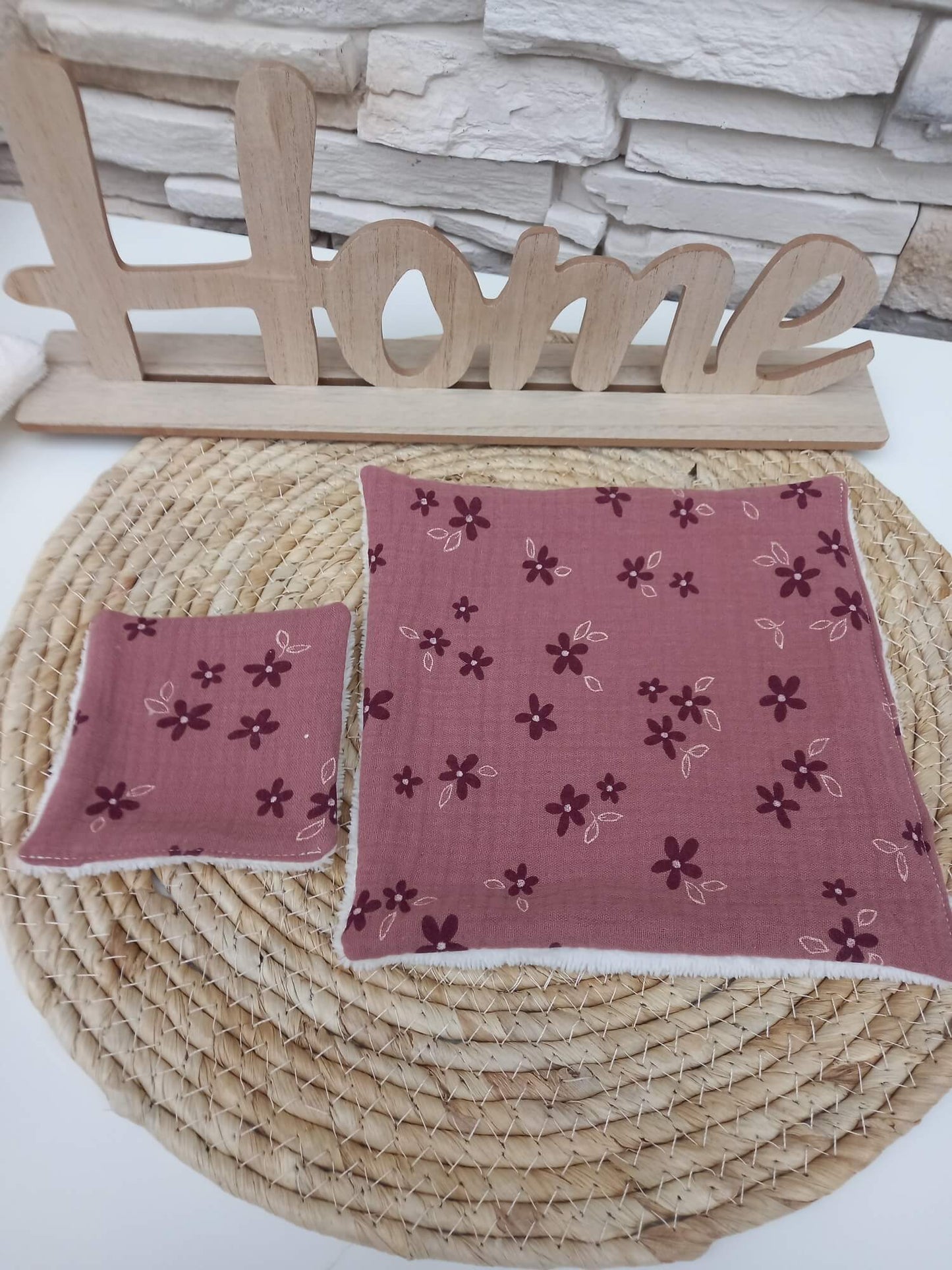Serviettes visage Flora