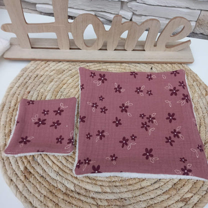 Serviettes visage Flora