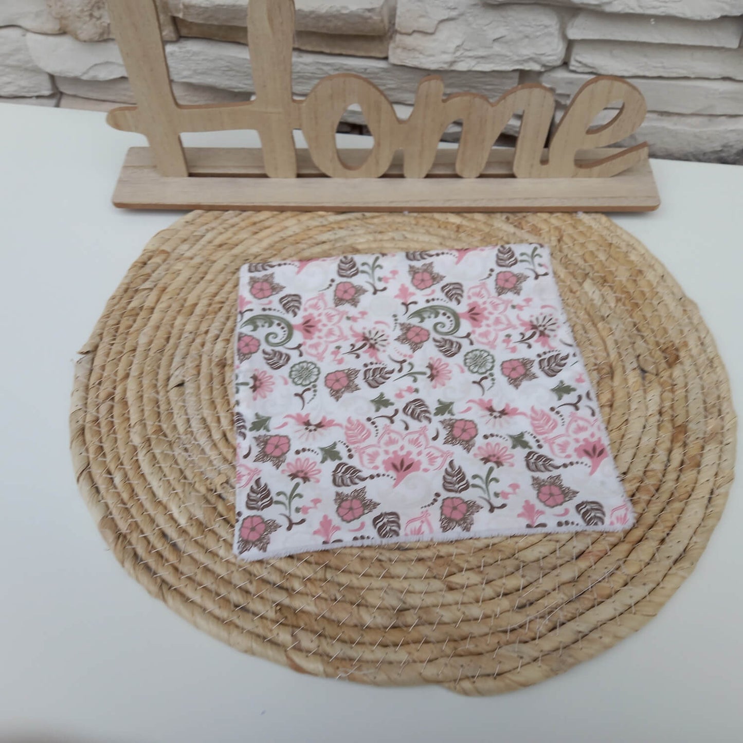 Serviettes visage Jardin rosé et Mini fleuri