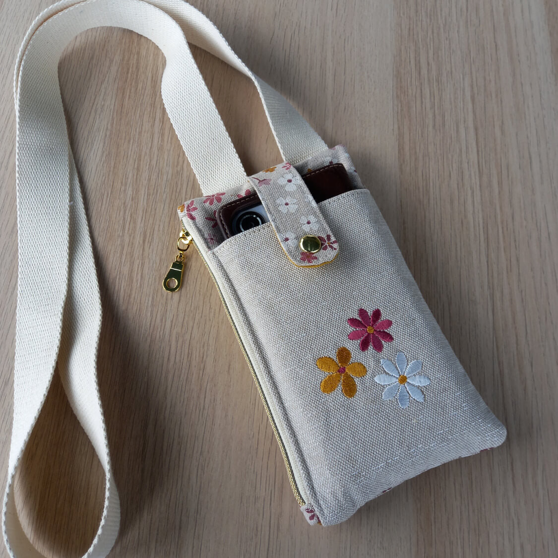 Pochette bandoulière téléphone
